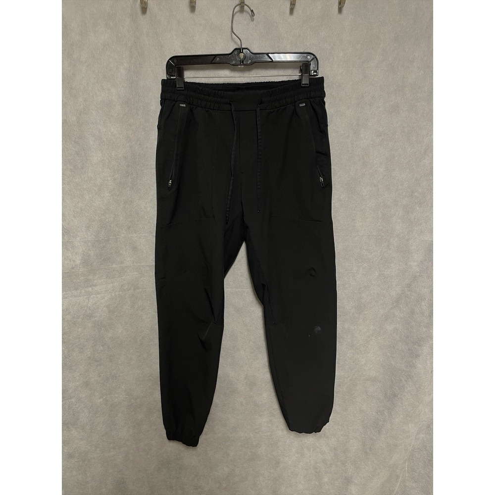 Lululemon Pants Men M Black License To Train Vented Jogger Pull On 29" LM5AEGS - Picture 2 of 10